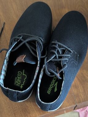 Ben Sherman Black Men's Athletic Knit Shoes with Lace-Up Closure